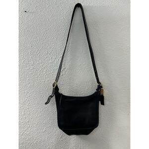 Vintage Coach Janice Legacy 9950 Shoulder Bag Purse Black Leather Very Good Cond